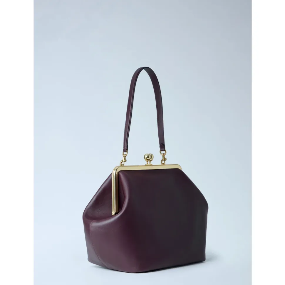 Large Kisslock Frame Handbag
