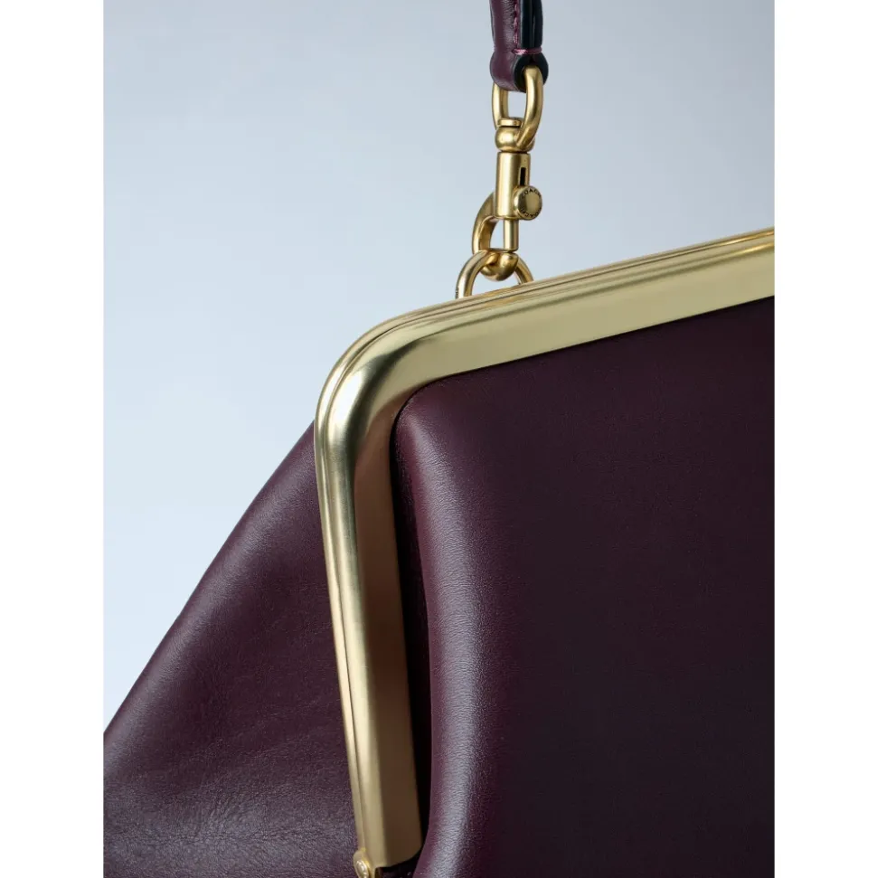 Large Kisslock Frame Handbag