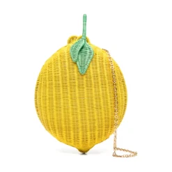 Leaf Woven Clutch Bag