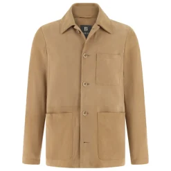 Leather Work Shirt Jacket
