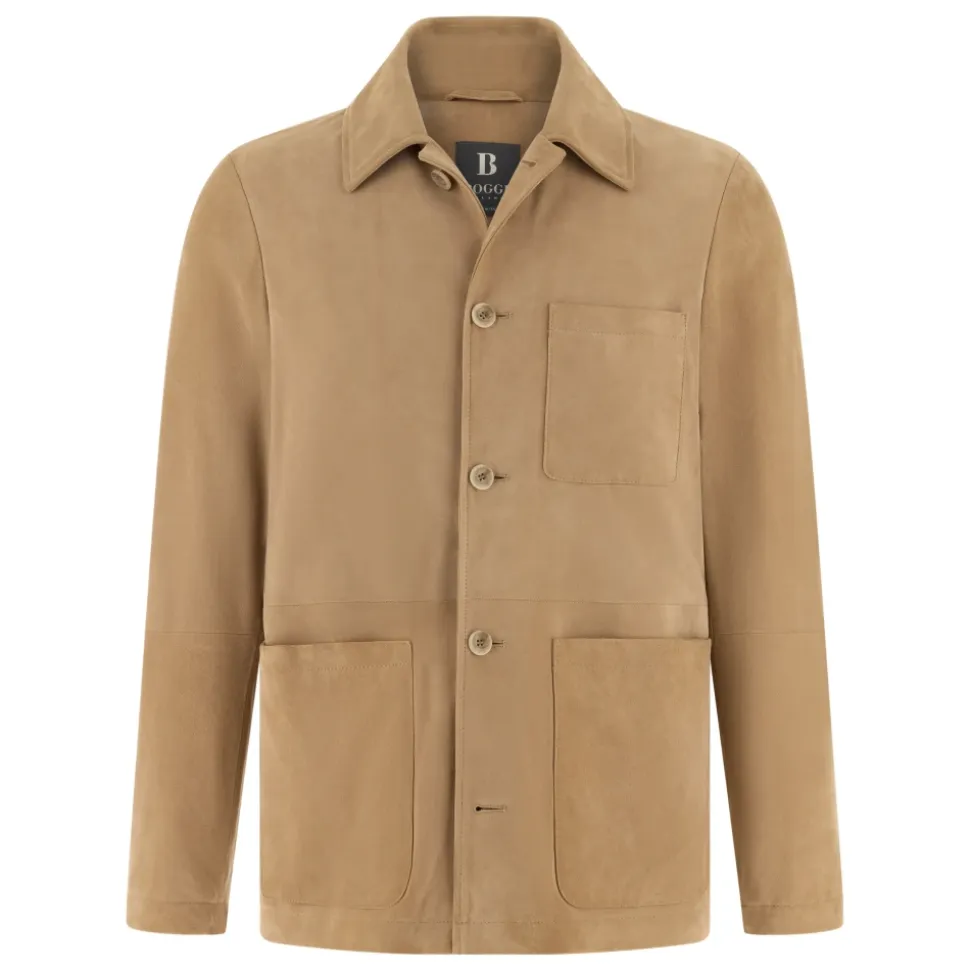 Leather Work Shirt Jacket
