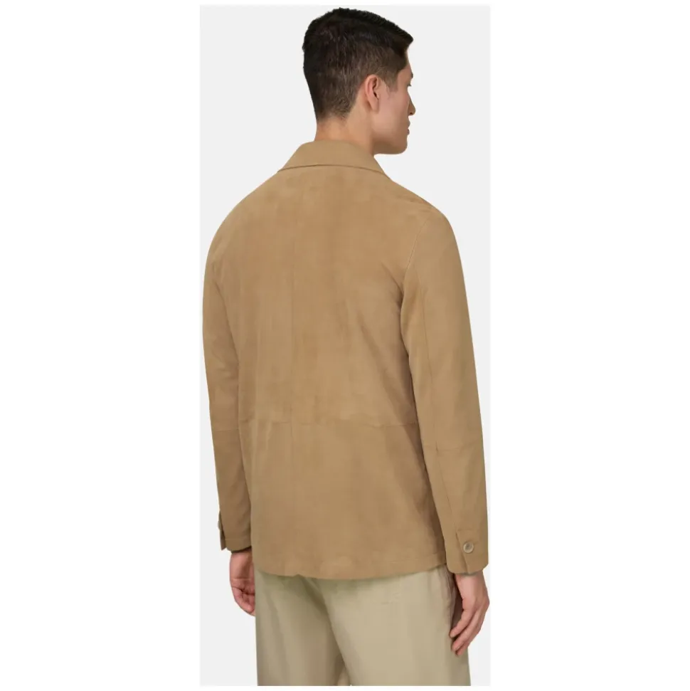 Leather Work Shirt Jacket