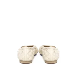 Leder Ballerina Flats mit Steppdesign