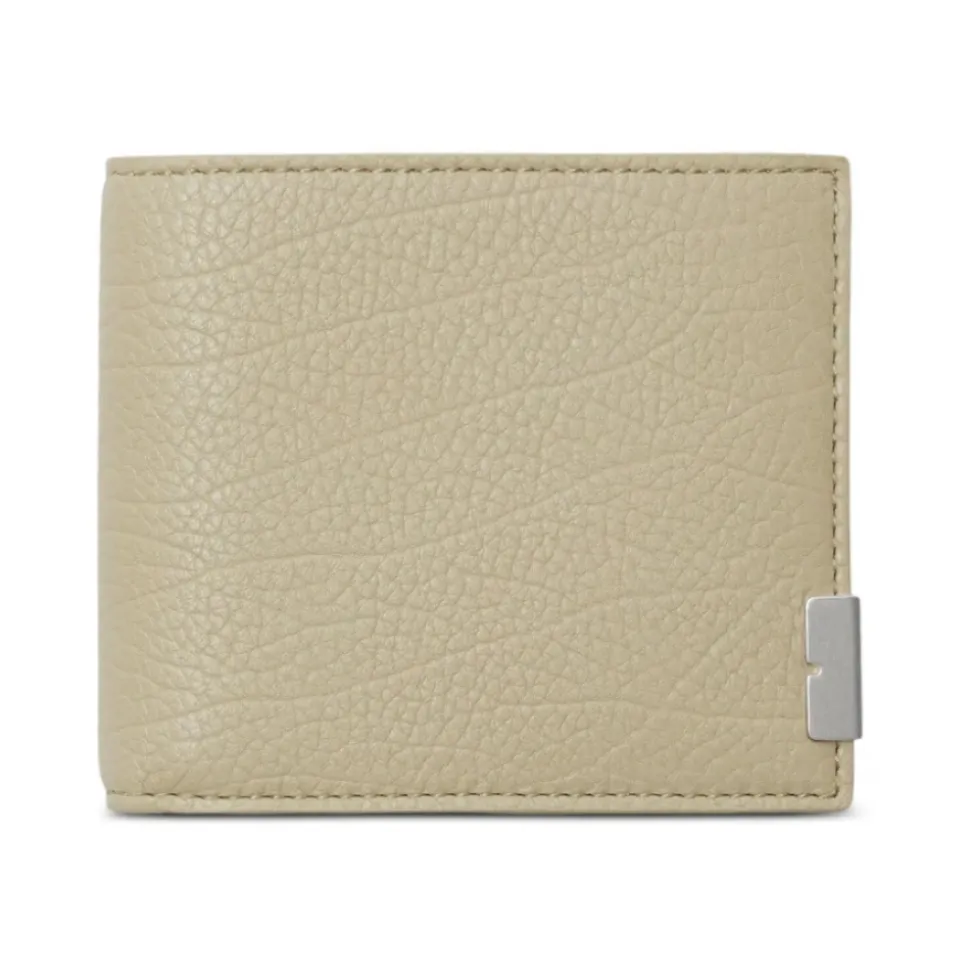 Leder Bifold Geldbörse mit Logo-Plakette