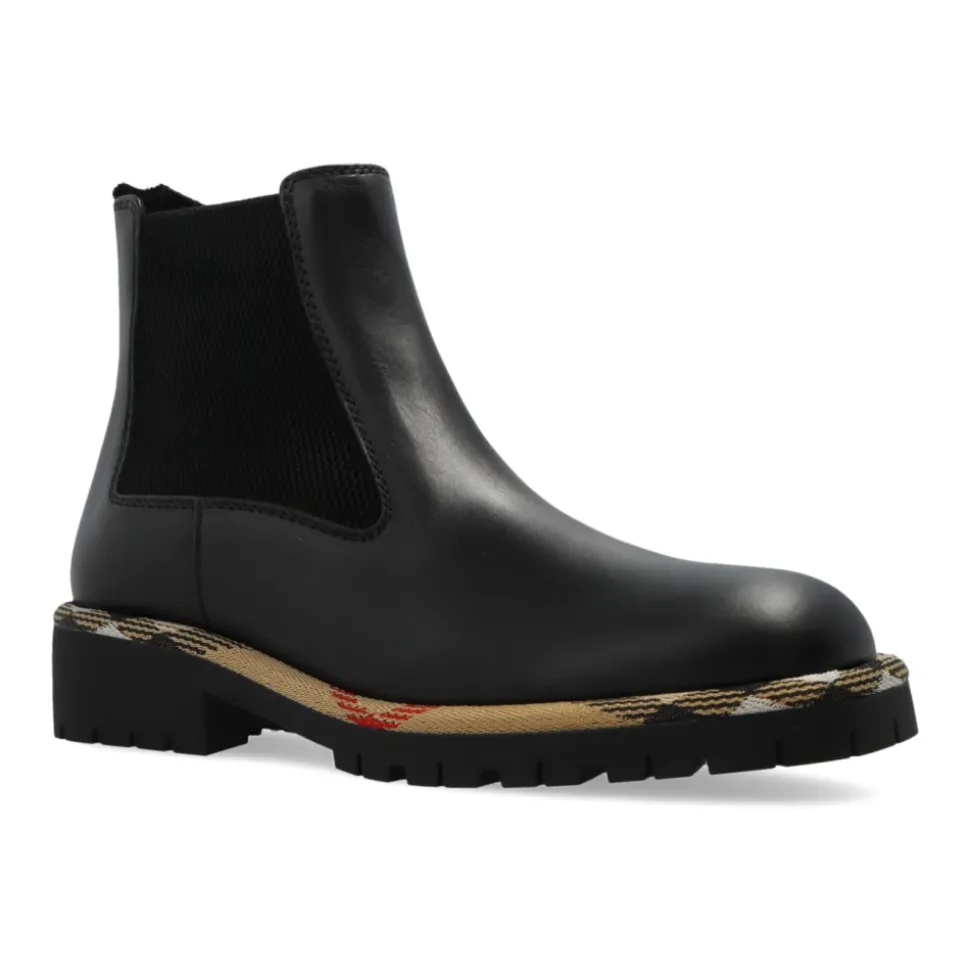 Leder Chelsea Stiefel