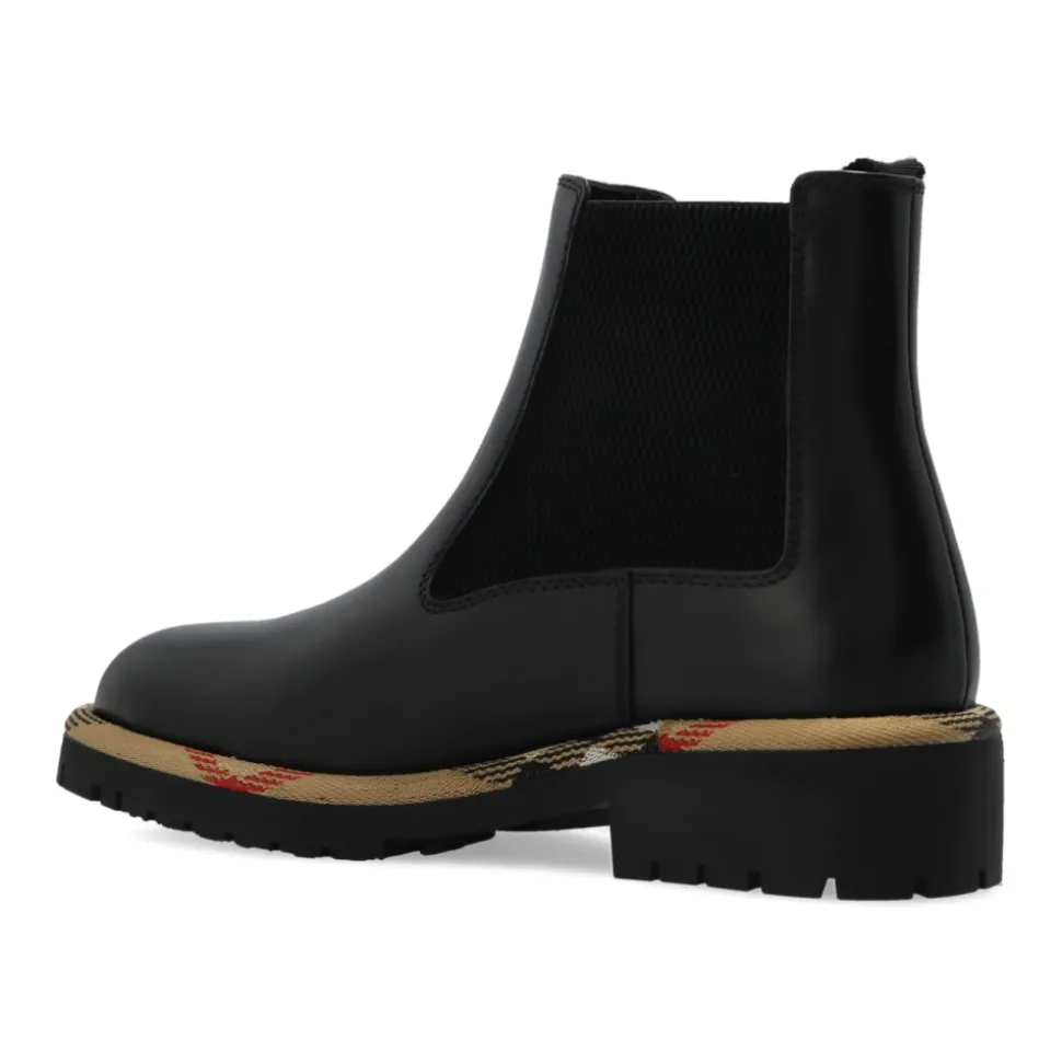 Leder Chelsea Stiefel