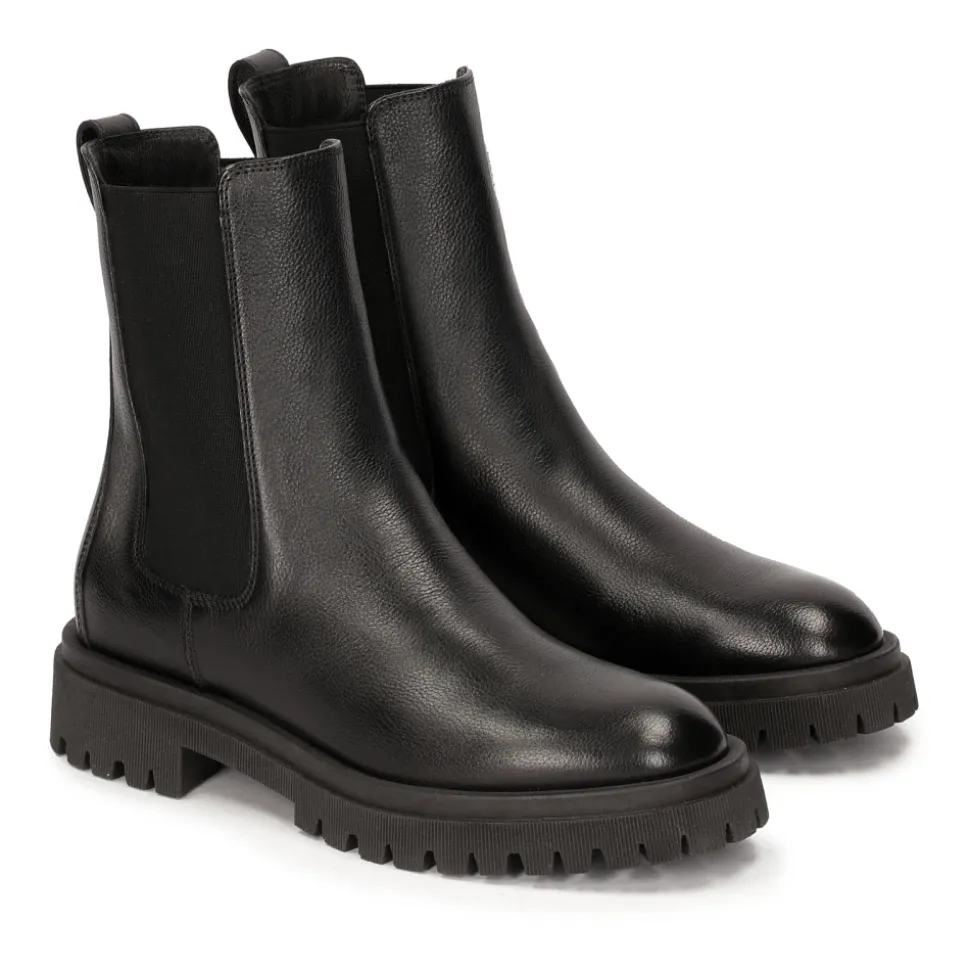 Leder Chelsea-Stiefel
