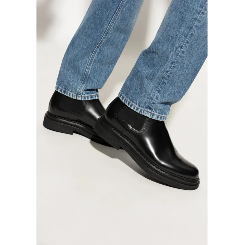Leder Chelsea-Stiefel