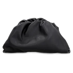 Leder Clutch mit Druckknopfverschluss