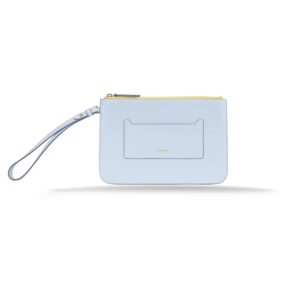 Leder Damen Clutch mit Reißverschluss