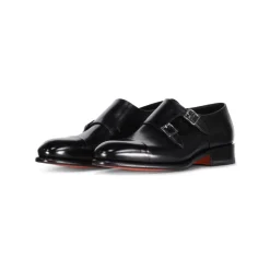 Leder Double Monkstraps