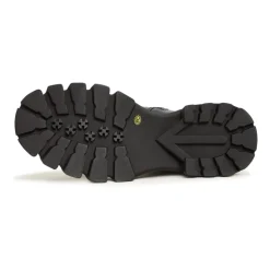 Leder flache Sohle Knöchelstiefel - Blau