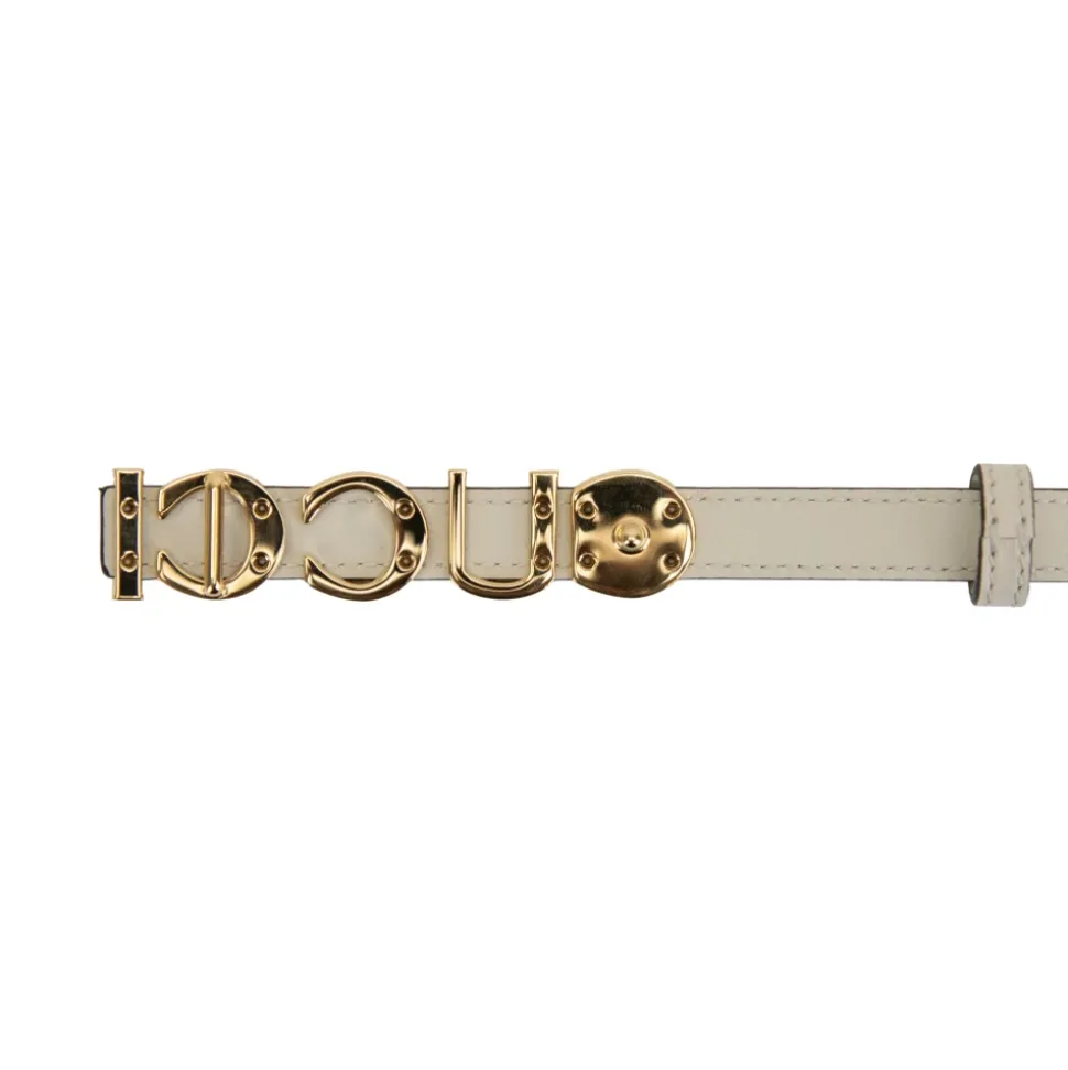 Leder Gürtel mit goldener Schnalle