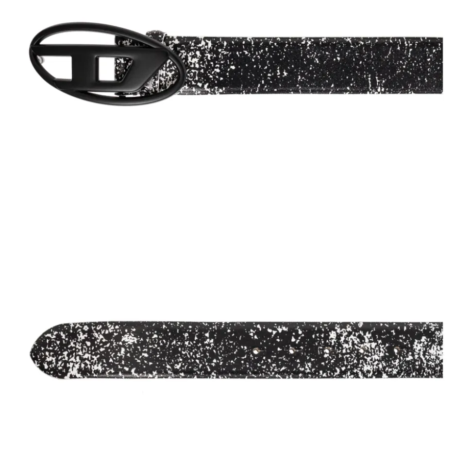 Leder Gürtel OVAL D LOGO B-1DR