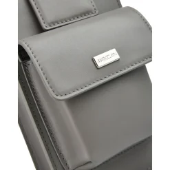 Leder Mini Tasche mit Außentaschen