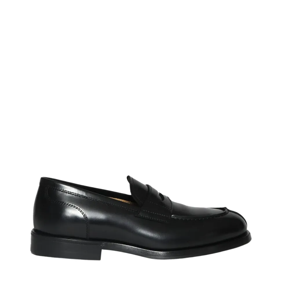 Leder Mokassin mit Ledersohle und Gummisohle