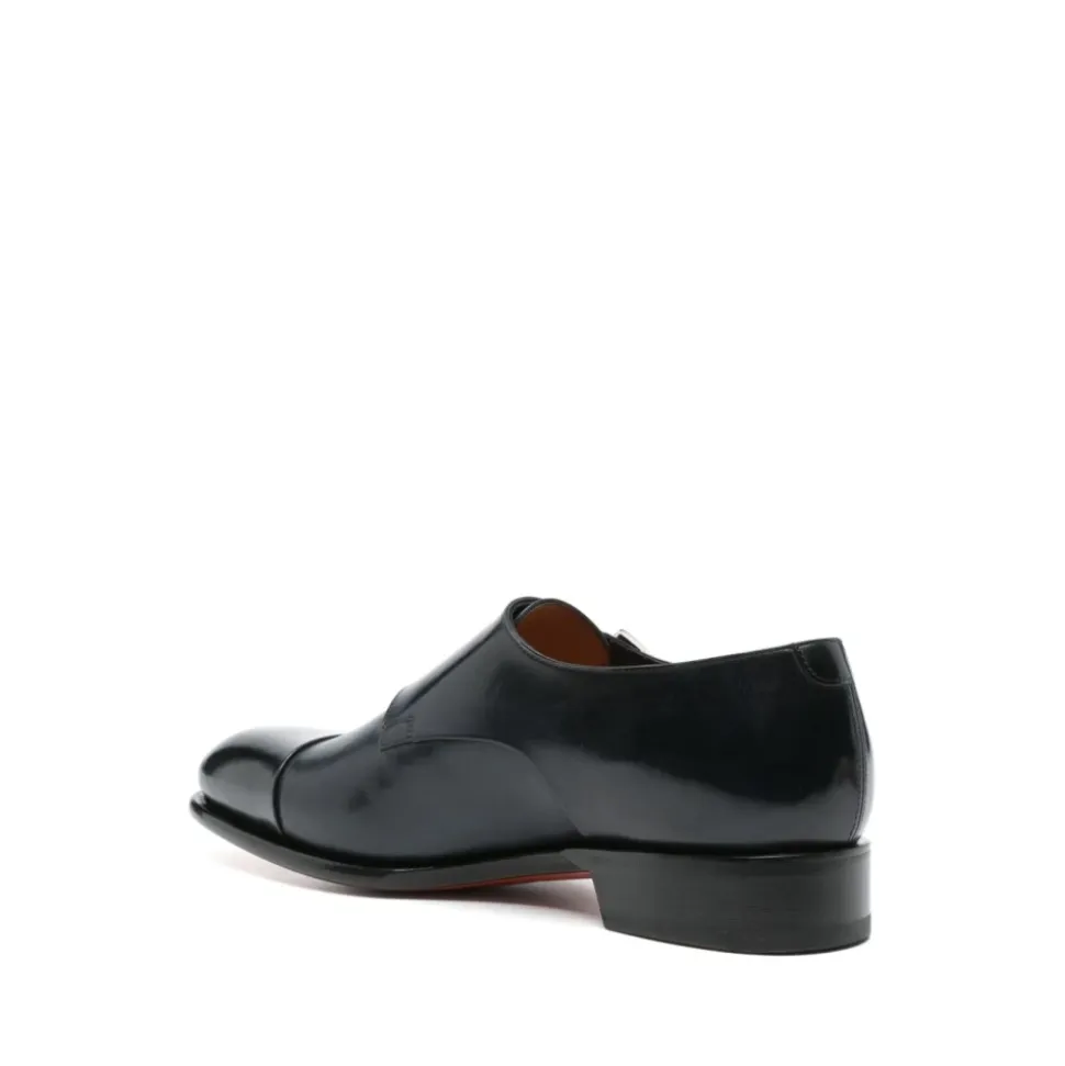 Leder Monk Strap Schuhe