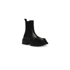 Leder Schlupf-Ankle Boot