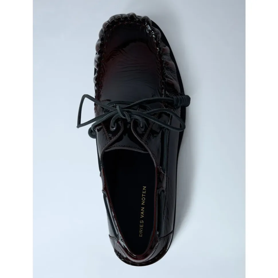 Leder Schnürschuhe, runde Zehe, Italien