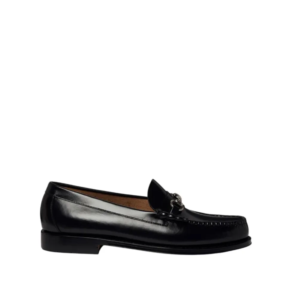 Leder Slip-On Loafers mit Klemmdetail