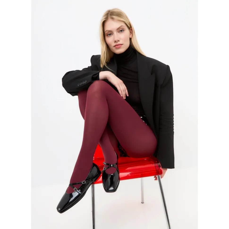 Lederballerinas Alba - Schwarz Lack