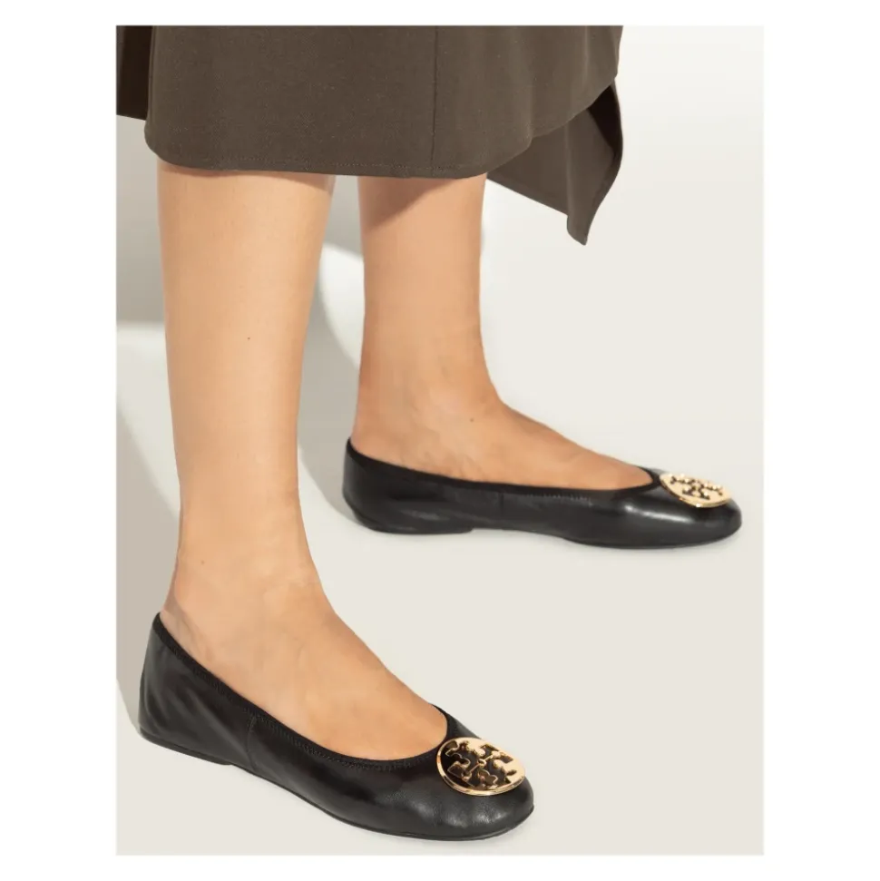 Leder-Ballettflats