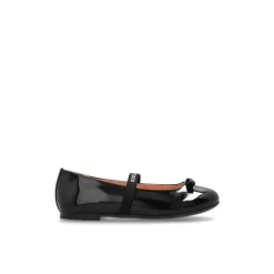 Leder-Ballettschuhe mit elastischem Riemen