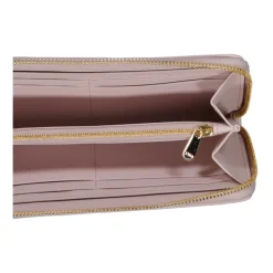 Lederbrieftasche mit Cannage-Stickerei