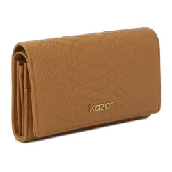 Lederbrieftasche mit exotischem Muster