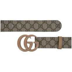 Ledergürtel mit Logo-Schnalle