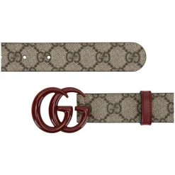 Ledergürtel mit Logo-Schnalle