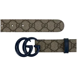 Ledergürtel mit Logo-Schnalle