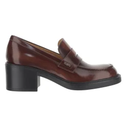 Leder-Loafer mit eckiger Spitze