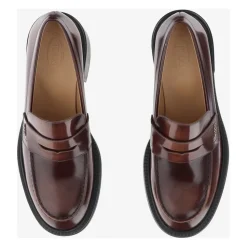 Leder-Loafer mit eckiger Spitze