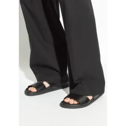Leder-Sandalen mit Applikation