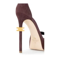 Ledersandalen mit Plateau