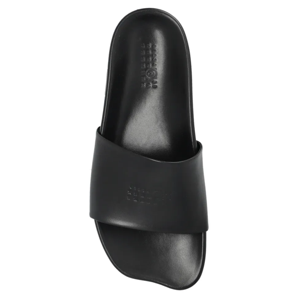 Leder-Schlappen