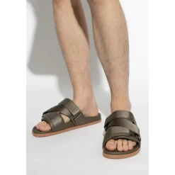 Leder-Schlappen