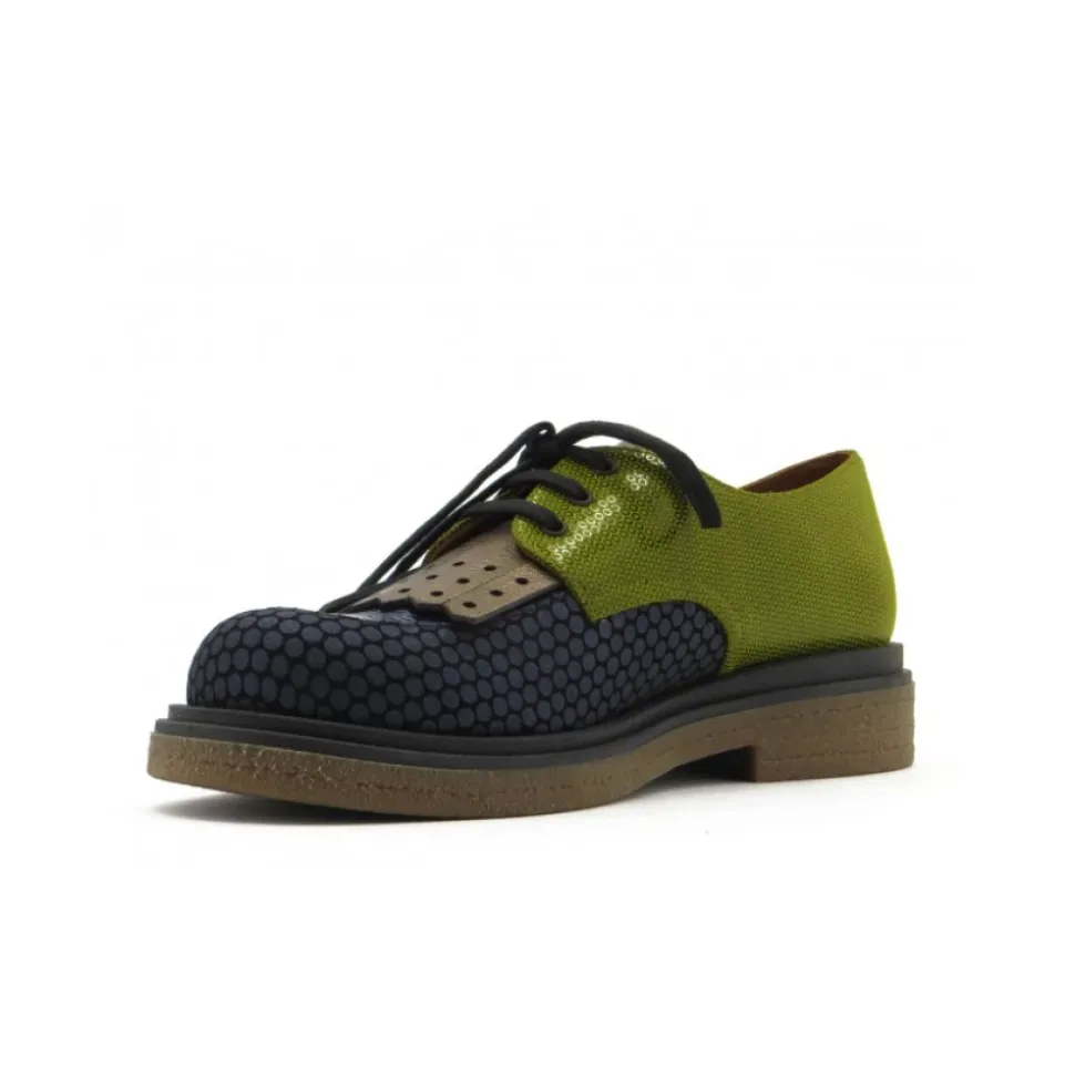 Leder-Schnürschuhe mit Gummisohle