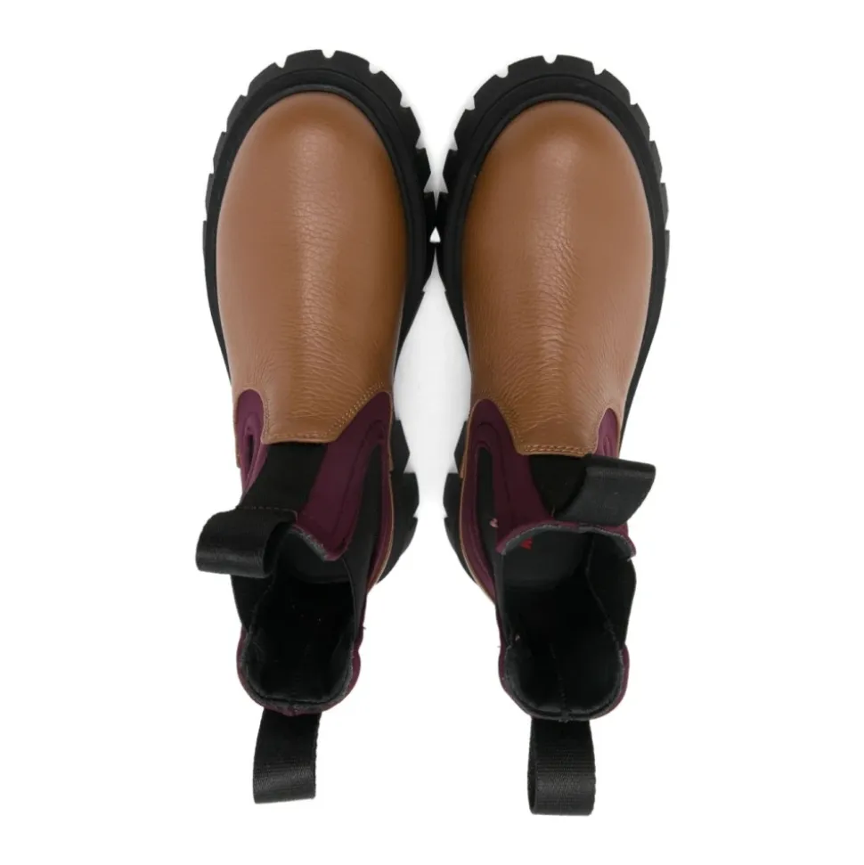 Leder-Stiefeletten
