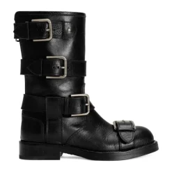 Leder-Stiefeletten