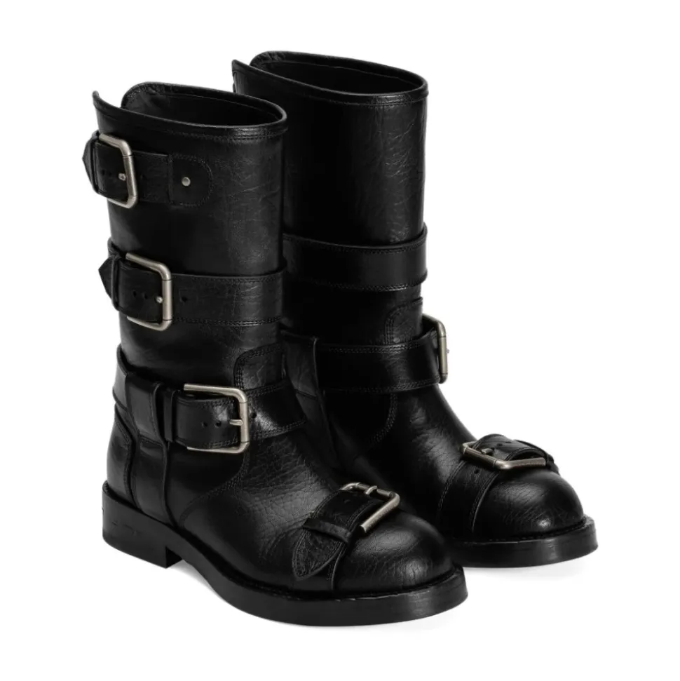 Leder-Stiefeletten