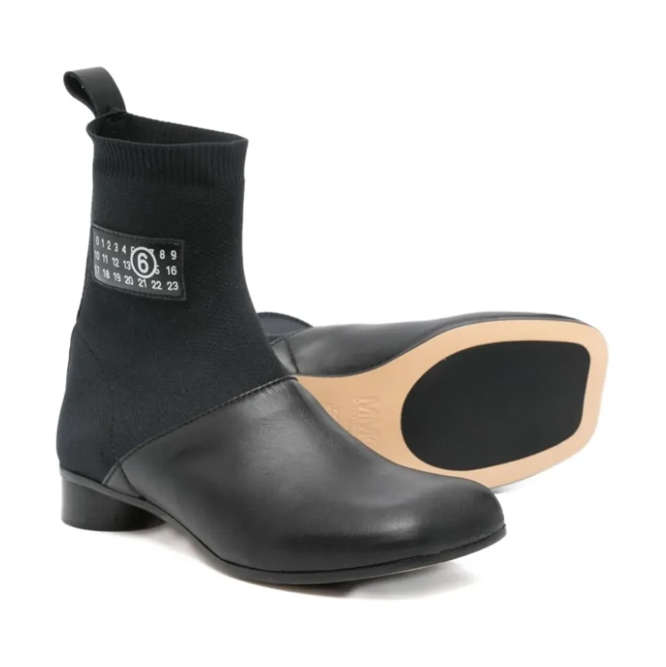 Leder-Stiefeletten