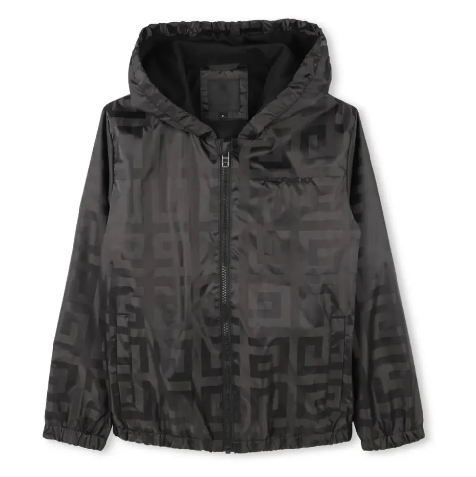 Leichte Jacquard-Jacke 4G mit Kapuze