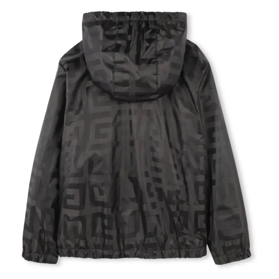 Leichte Jacquard-Jacke 4G mit Kapuze