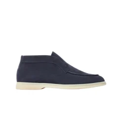 Leonarda Blaue Wildleder Stiefelette