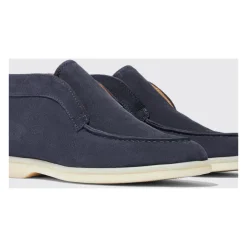 Leonarda Blaue Wildleder Stiefelette