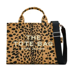Leopard Logo Tote Tasche