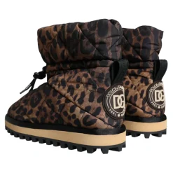 Leoparden Knöchelstiefel Gepolsterte Schuhe