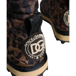 Leoparden Knöchelstiefel Gepolsterte Schuhe